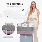 LOVEVOOK Weekender Bag, Large Travel Duffel Bag for Women with 2 Packing Cubes, Carry on Overnight Bag with Shoe Compartment, Mom Hospital Bags for Labor and Delivery