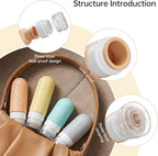 vodvob 16 Pack Travel Bottles Set for Toiletries, TSA Approved Travel Containers Leak Proof Silicone Squeezable Travel Accessories 2oz 3oz for Shampoo Conditioner Lotion Body Wash (BPA Free) (Orange)