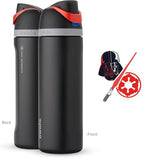Owala Star Wars FreeSip Insulated Stainless Steel Water Bottle with Straw for Sports and Travel, BPA-Free, 24-Ounce, Darth Vader