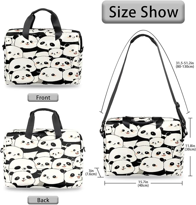 Cute Laptop Shoulder Bag for Women Men, Computer Laptop Bag Laptop Sleeve Case Laptop Satchel Briefcase Carrying Bag QA-1