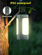 3 in 1 Foldable Camping Light Rechargeable Lantern, 10000mAh, Portable Flashlight, IP54 Waterproof, 1/4" Screw Adapter, 750LM, 5 Modes, LED Tent Light for Camping, Hiking, Fishing, Power Outage