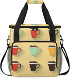 Coffee Maker Carring Bag Travel Storage Tote Bag Compatible with Keurig K-Mini or K-Mini Plus Portable Single Serve Coffee Brewer Case with Pockets for K-cup Pods(Bag Only)