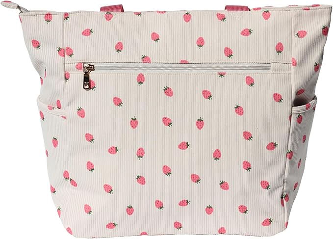 ESVAN Original Floral Tote Bag Large Shoulder Bag with Multi Pockets for Gym Travel Beach Daily Bags