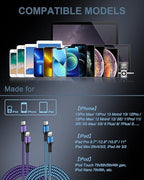 C Type Lightning Cable, Super Fast Pd iPhone Charger Cords Apple Certified Original Usbc Lightening Wire Cargador Powerline for 14 I Phone 13-8 Later Series Phones, Airpods, 6ft USB-c Lighting Charger