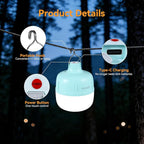 VAVOFO 20W LED Camping Lantern Rechargeable, 1200LM, 3000mAh Portable Tent Light , IP65 Waterproof Flashlight Lanterns for Outdoor ,Power Outages,Camping (Green)