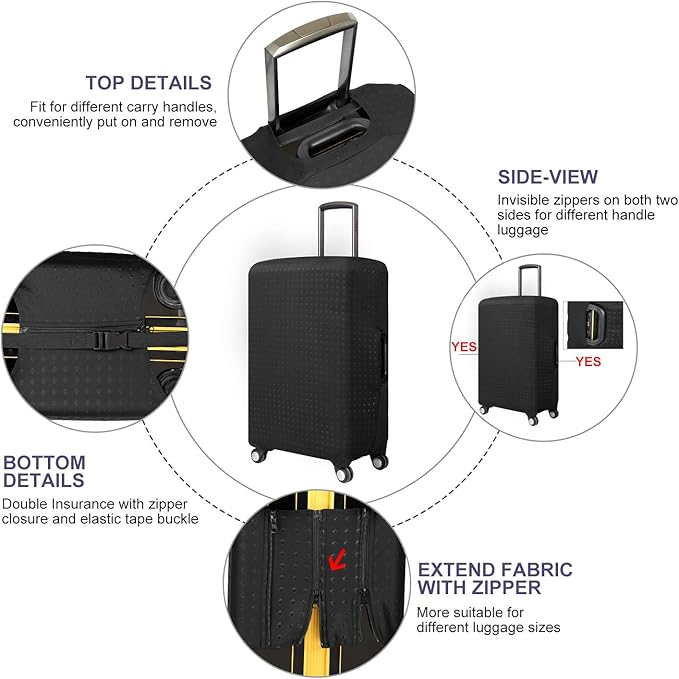 Travel Trolley Case Cover Protector Suitcase Cover 29"-30" trolley case luggage storage covers Size XL
