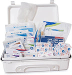 Primacare KC-25PP 25 Person Compact First Aid Kit with 157 Pieces Emergency Medical Supplies, Portable Kits for Home, School and Office, Wall Mount, 10x7x3 inches