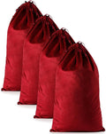 4 Pcs Shoe Bags for Travel, 21.2"x13.3" Large Boot Bags for Cowboy Boots, Washable Velvet Dust Bag with Drawstring for Dress Shoes, Handbags and Clothing, Suitable for Travel and Home Storage