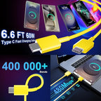 USB C Android Charger Fast Charging Cord, Super Fast Phone Chargers 6.6FT C to C Type Cable with 25W USBC Wall Block for Samsung Galaxy S26 S25 S24 Ultra Plus/S23/S22/S21/S20/Note 20/10, Yellow