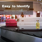 4 Pack Luggage Tag for Suitcases TSA Approved, Leather Suitcase Tags Identifiers, Cute Bag Name Travel Tags ID Labels for Women Men Cruise Airport Luggage Travel Essentials by Sodsay