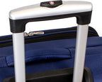 SWISSGEAR Sion Softside Expandable Spinner Luggage Durable Lightweight Travel Suitcase, Blue, Carry-On 21-Inch