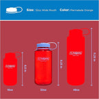 Nalgene 32 oz Wide Mouth Water Bottle | BPA-Free, Durable & Leak Proof, Lightweight Bottle for Hiking & Gym, Work & Travel
