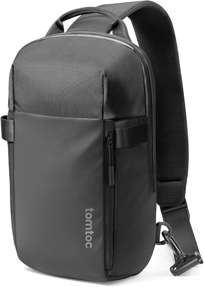 tomtoc 7L Sling Backpack Crossbody Bag for Men Women, EDC Daypack Chest Shoulder bag for 14-inch MacBook Pro M5 Pro/Max, 13" MacBook Air/Neo, 13" iPad Air M4/Pro M5, Organized, Daily Use, Work, Travel