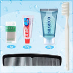 Ziliny 60 Pcs Basic Toiletry Set Homeless Hygiene Kits Homeless Care Package Supplies Travel Toiletry Bulk for Men Women Charity Reusable Supplies