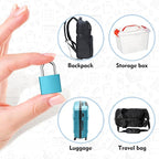 6Pcs Luggage Locks Small Suitcase Locks with Keys Plastic-Covered Mini Padlock for Suitcase Backpack Box Bag