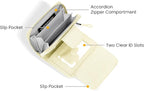 Sherpani Barcelona, Nylon Bifold Zipper Pocket Wallet for Women, Travel Bag, RFID Protection