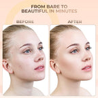 4pc (LIGHT) KIT w/KABUKI BRUSH Mineral Makeup Matte Loose Powder Foundation Concealer Blush Long Lasting Bare Face Cosmetics