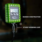 FEEDBACK SPORTS | Expedition Backpacking, Biking, Luggage 110lbs Capacity Digital Scale | Protective Rubber Exterior, Lbs/Kgs/Ounces/Grams/Decimal LCD Display | Batteries Included