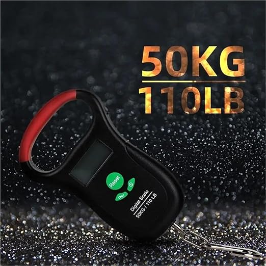 Luggage Weight Scale, Handheld Digital Luggage Scale with Grip for Travel Portable Electronic Weighing Suitcase & Bag 110Lb/50kg Lightweight,for Travel