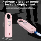 TIPSEAN Personal Safety Alarm - 135dB Ultra Loud Siren with LED Strobe Light, USB-C Rechargeable, Compact Keychain Alarm for Women/Men, Emergency Flashlight & Vibration Alert(Pink)