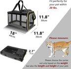 GAPZER Cat Carriers for Large Cats 20 lbs+ Soft Pet Carrier for Small Dog/Durable 2 Kitty Travel Bag/Medium Big Cats Puppy 15 Pounds/Softside Cat Carrier Large