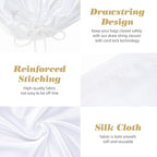 Shoe Dust Bags - 8 Pack Shoe Bags for Travel Satin Fabric with Drawstring Closure,Washable Breathable Cotton Fabric Cloth,for Travel Protecting andStoring Shoes
