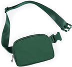 ODODOS Unisex Mini Belt Bag with Adjustable Strap Small Fanny Pack for Workout Running Traveling Hiking, Forest