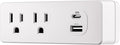 Energizer 4 Device Fast Charging Multi Plug Wall Outlet Extender (2) AC Power Outlets (1) 20W PD Type C Port (1) 18W USB A Port Power Strip Expander Outlet Splitter Plug in Adapter