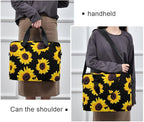 Sunflower Floral Laptop Case, 15.6 inch Laptop Bag, Waterproof Laptop Sleeve, Protective Briefcase for Women Men Kids