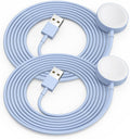 2Pack Blue for Apple Watch Charger USB Magnetic Wireless Fast iWatch Charger Portable Compatible with iWatch Ultra/Series 9/8/7/6/SE/SE2/5/4/3/2/1-[3.3FT]
