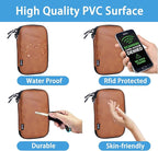 family passport holder for 4 passport wallet for travel passport cover rfid blocking for women waterproof wallet with zipper airtag passport case for men multiple passport bag (BROWN)