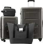 Merax Luggage Sets 20/28 Inch Suitcase Sets with TSA Lock Hardshell Luggage with Bags