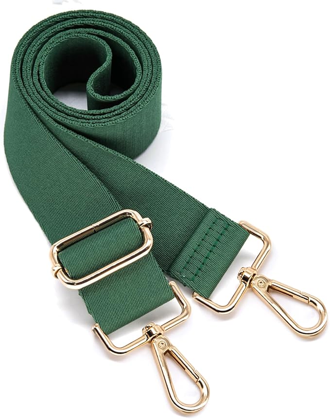 S&loyoe Thickened Solid Color Purse Straps Replacement Crossbody Bag Strap Adjustable Wide Guitar Straps for Handbags 1.5inch
