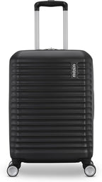 American Tourister Stratum 3.0 Carry-On Spinner, Airline Approved, Durable Hardside Luggage, Expands 1.5", RightHeight™ Adjustable Handle, Black