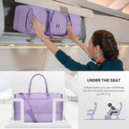 Travel Bag Weekender Bags for Women - Carry on Overnight Bag with Shoe Compartment Duffle Bag with Laptop Pocket Light Purple