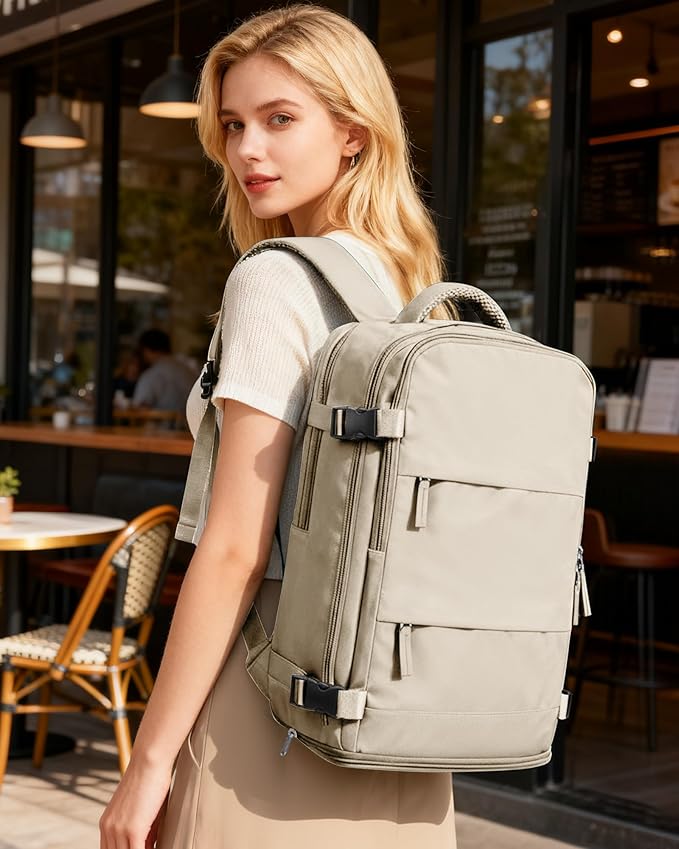 coofay Travel Backpack For Women Men Airline Approved Carry On Backpack Flight Approved Waterproof Sports Luggage Backpack Casual Daypack Small Hiking Backpack