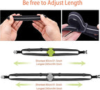 Luggage Straps Bag Bungees for Add a Bag Easy to Travel Suitcase Elastic Strap Belt (Gray, L)