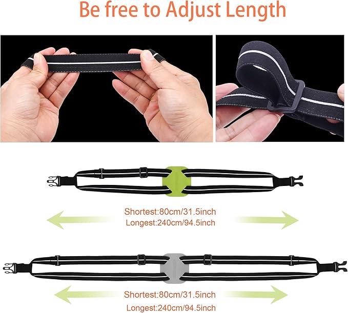 Luggage Straps Bag Bungees for Add a Bag Easy to Travel Suitcase Elastic Strap Belt (Gray, L)