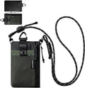 VULKIT RFID Blocking Travel Wallet for Men, Water Resistant Passport & Phone Holder with Detachable Lanyard and Key Ring, Lightweight Zipper Travel Wallet