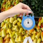 Healeved Mini Digital Hanging Scale with Hook, Portable Electronic Luggage and Fishing Scale, High Accuracy Handheld Spring Balance for Travel and Home Use, Blue