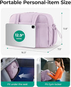 BAGSMART Gym Bag for Women, Duffle Bag for Travel with Wet Pocket, Lightweight Carry on Weekender Duffel, Water Resistant