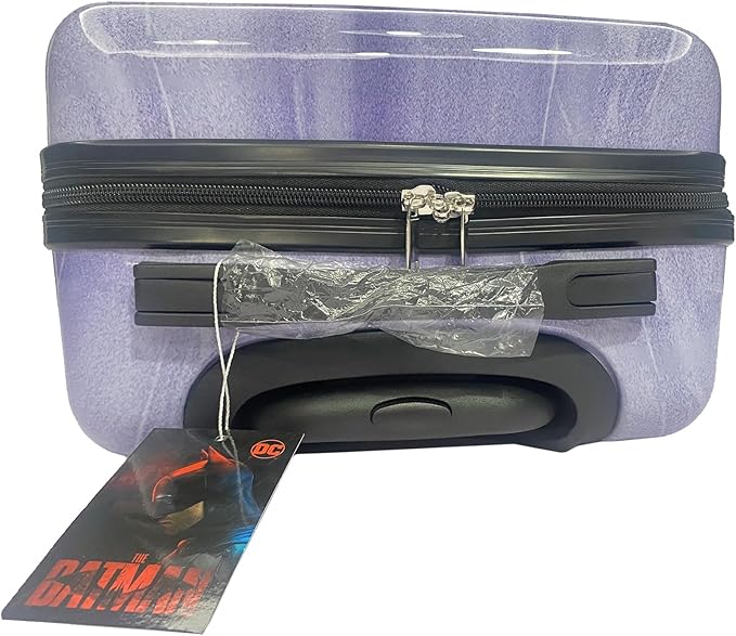 Fast Forward Batman Black Luggage 20 Inches Hard-Sided Tween Spinner Carry-On Travel Trolley Rolling Suitcase for Kids