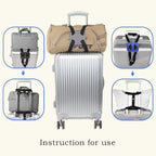 Luggage Straps for suitcases，Luggage Straps Bag Bungees for Add a Bag Easy to Travel （Grey）