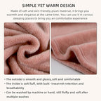 Melissa Large Travel Blanket and Inflatable Pillow Set - 69“ x 43.3” – Soft Blanket with Carry Bag – Lightweight, Compact & Washable for Backpacking, Hiking, Airplane, Car, Office, Camping (Pink)