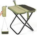 Folding Portable Camping Stool, Lightweight 1.4lbs with Carry Strap, Foldable Backpack Stool for Travel, Hiking, Picnic, Outdoor Events(Green)