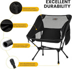 Overmont Ultralight Portable Camping Chair- Lightweight Folding Backpacking Chair, Support up to 330Lbs Compact Beach Chair for Adults with Carry Bag for Backpack Hiking Fishing Outdoor Camp 2pcs
