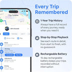 Hidden GPS Tracker for Vehicles - $9/mo with 5 sec Updates - Real Time Car Tracker - Trip History, Driving Alerts, GeoFence for Fleets & Family, Rechargeable Battery (Tracker & Magnet Case)