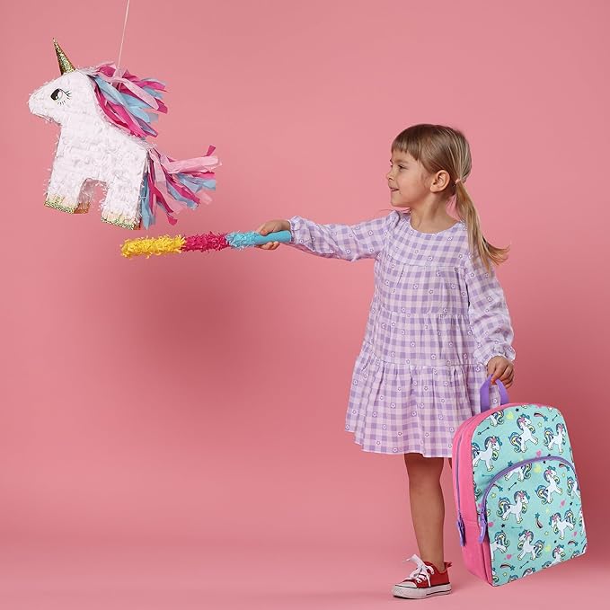 Trail maker 15 Inch Kids Backpacks for Boys & Girls | Preschool, Kindergarten, Elementary School Backpacks with Adjustable, Padded Straps (Upbeat Unicorns)