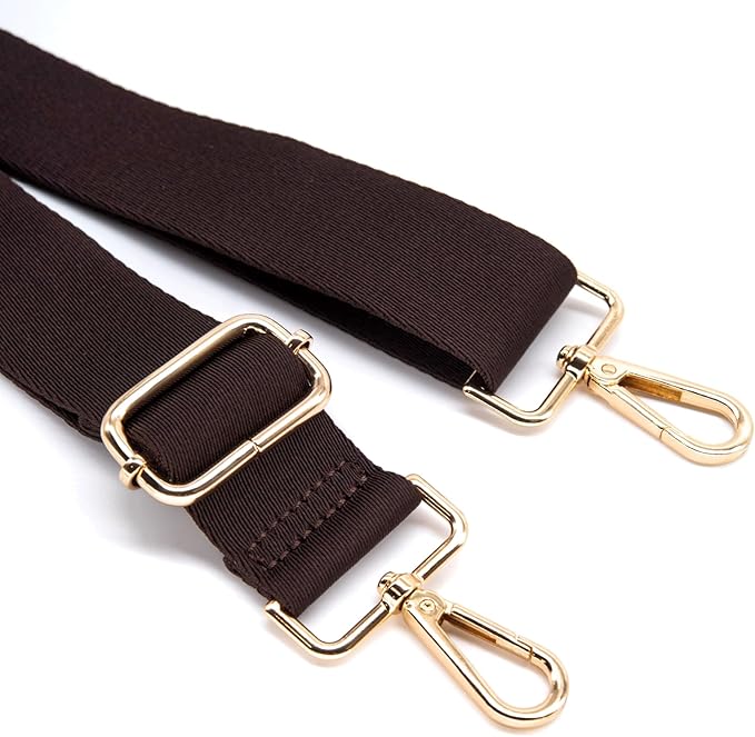 S&loyoe Thickened Solid Color Purse Straps Replacement Crossbody Bag Strap Adjustable Wide Guitar Straps for Handbags 1.5inch