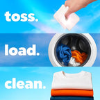 Tide evo Original Scent Laundry Detergent Fiber Tiles Works on 100% of Common Stains Safe for All Machines and Water Conditions Concentrated HE Compatible Clean and Instant Dissolve, 42 Count